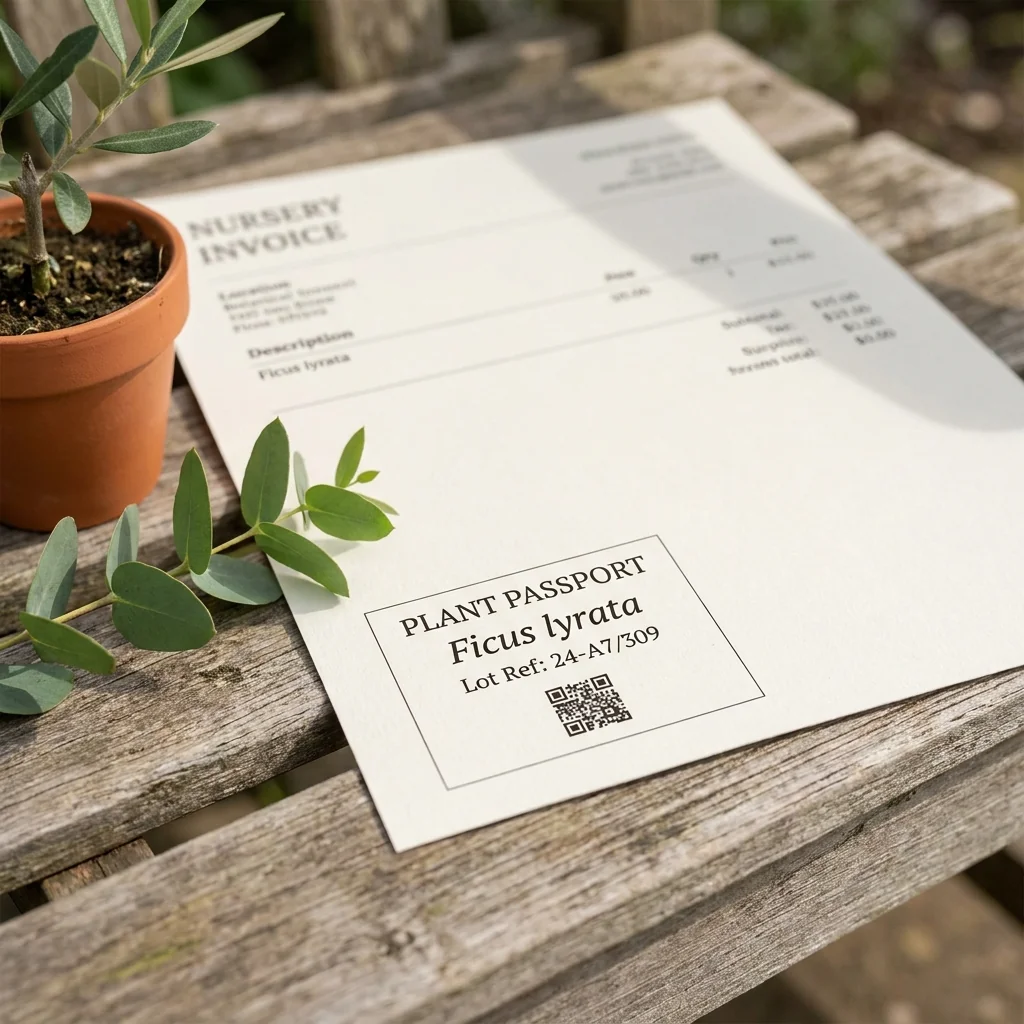 The passport can ride on the invoice.